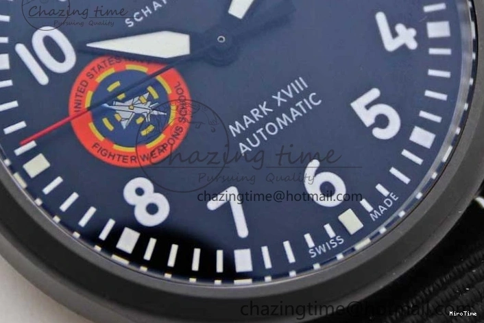 MIROTIME 0213 Mark XVIII ‘TOPGUN SFTI’ Ceramic M+F Best Edition Black Dial on Black Nylon Strap A MultiPurpose 7047